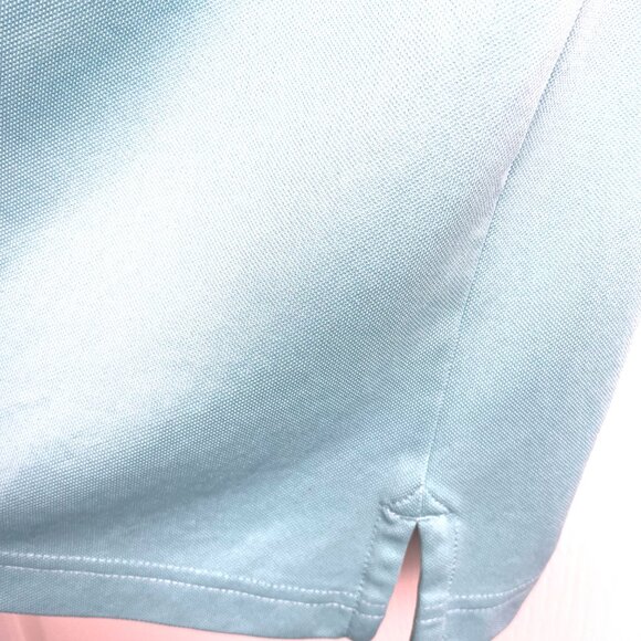 Greg Norman For Tasso Elba Polo Shirt Mens L Green Stretch Play Dry Five Iron - Picture 6 of 8